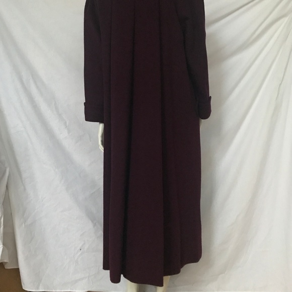 Searle Wool Coat LONG Flowing Full Length NEW! Berry 4 Small RARE UNIQUE STAPLE - Picture 8 of 8